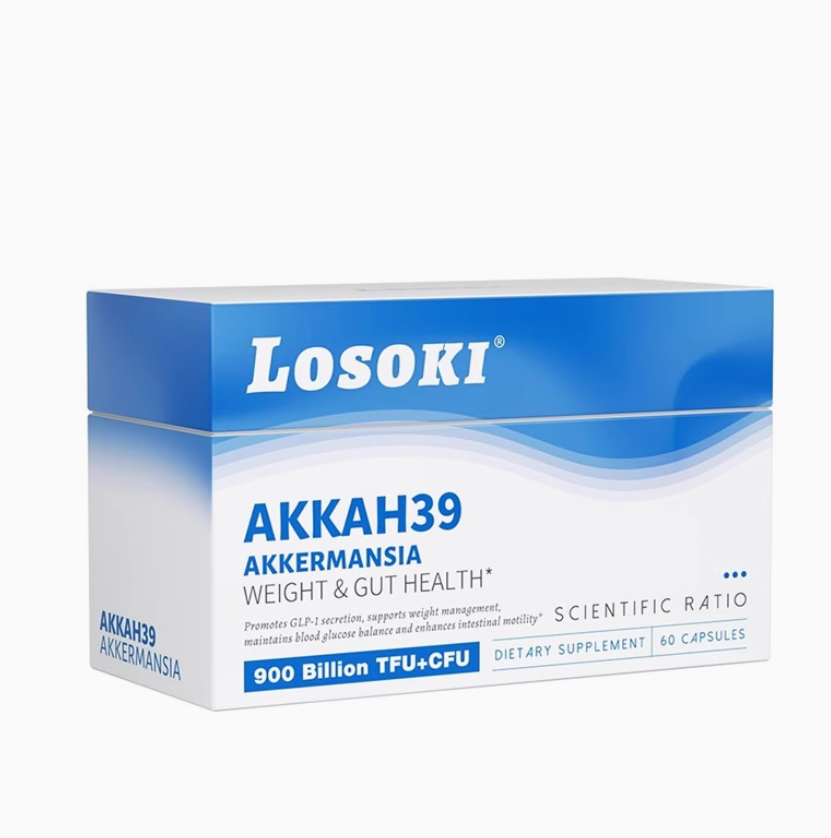 losoki益生菌AKKAH39胶囊调节肠道菌群体重代谢成人